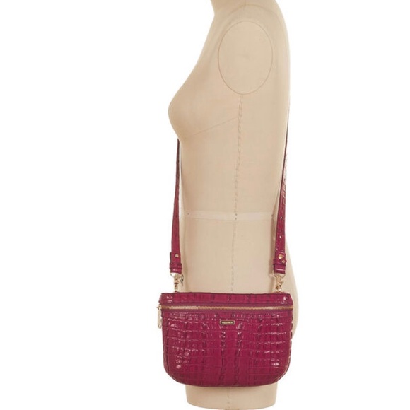 Brahmin Belt bag Fuschia La Scala Pink Croc - Picture 7 of 16